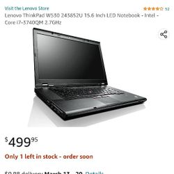 Lenovo W530 Thinkpad Laptop 