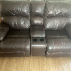 Beautiful Leather Couch For Sale