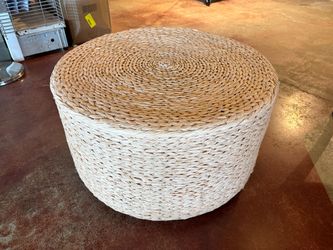 Coastal Circular Wicker Coffee Table