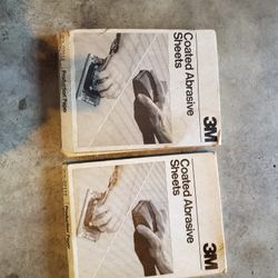 3M # 02114 and 02112 Production Sandpaper 100 & 150 Grit 9 X 1 .   100CT