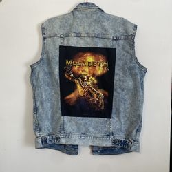 Mega Deth denim battle jacket