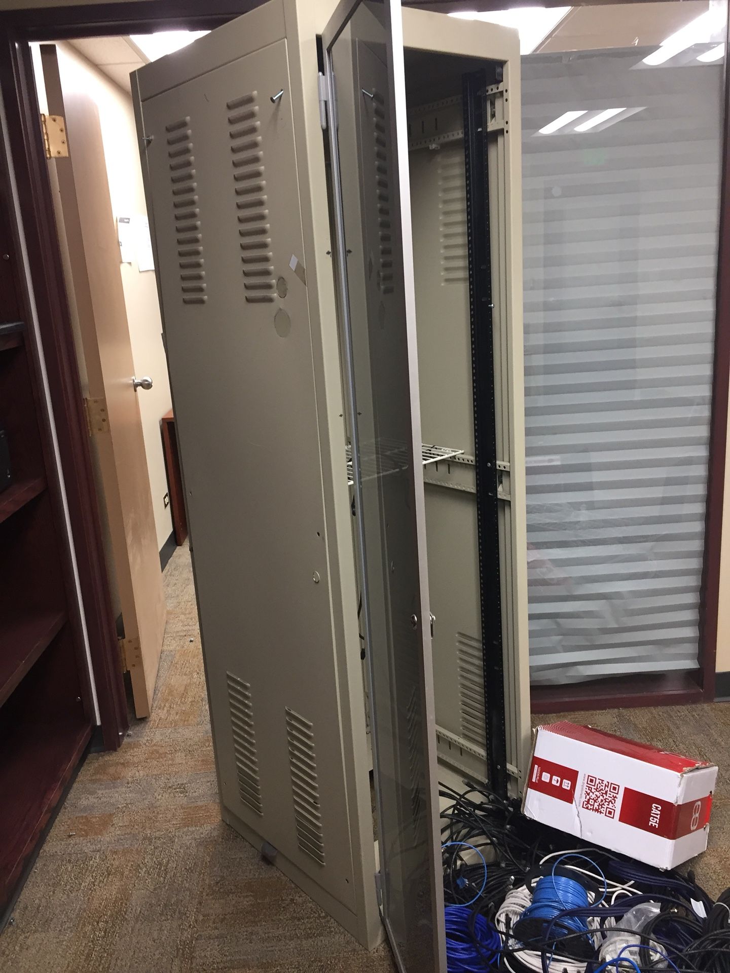 2 server racks with tons of free stuff