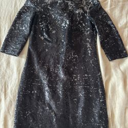 Armani Exchange Sequin Mini Dress Petite 0 – Open Back Bow