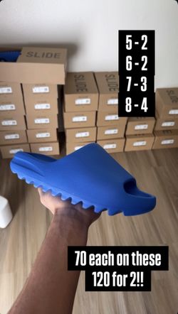 Yeezy Slides Azure