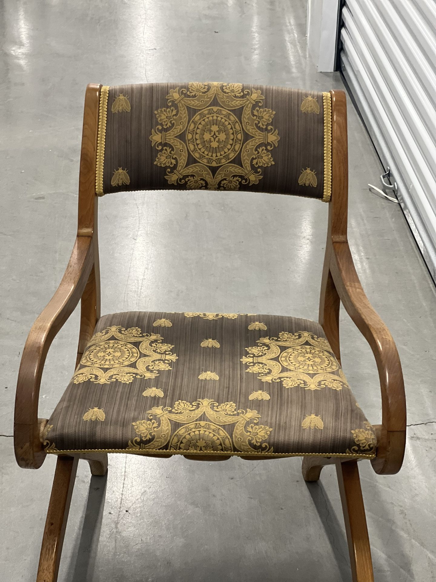 One of a Kind Designs by Suzanne Lewis beautiful corner chair. Location below 31705 SR-54 Wesley Chapel, FL 33545 storage mart Formally Metro Self