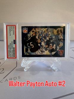 1988 Walter Payton Commemorative Card Set #85 PSA Authentic Auto (R)