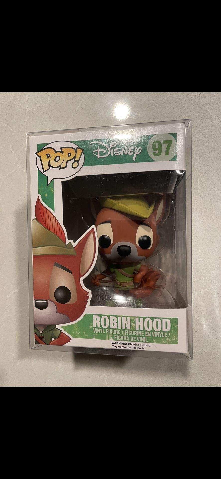 Robin Hood Funko Pop *VAULTED* Disney 97 with protector Vintage Original