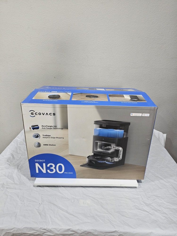 ecovacs n30 deebot pro omni hot water vacuum-mop only 12 hrs