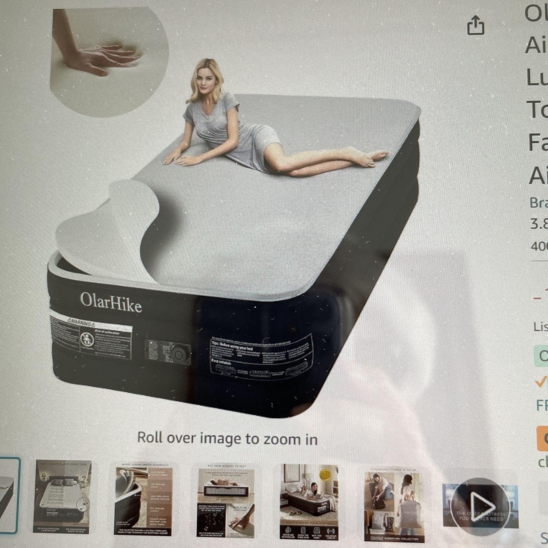 Air Bed? Comfort, Used Once, On Sale, Convenience, Economy! , Here! OlarHike Signature Air Mattress Once.