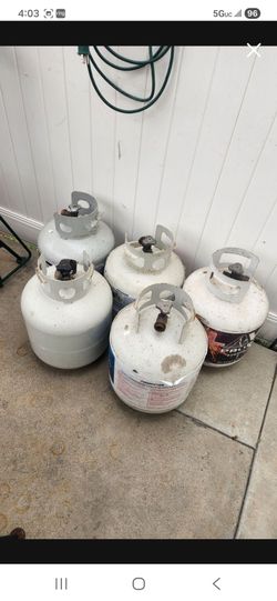 Empty propane tanks
