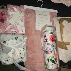 Baby girl blanket bundle