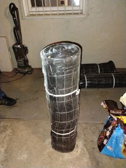 36 " by 100' foot with 1/8" thick straight wire security fencing with black mech tarping