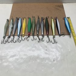 Fishing Gear Salas J- Pot Surface Jigs Set Of 13