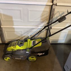 Sun Joe Battery Powered Electric Lawnmower