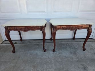 Vintage marbletop tables