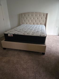 Queen Bed Frame With Mattress