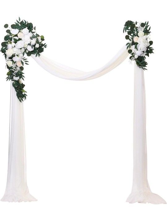 Wedding decoration dropping Fabric and Flowers