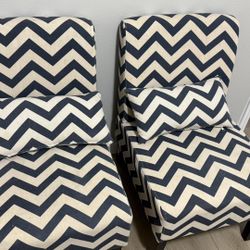 Set Of 2 Accent Chairs With Cushions 