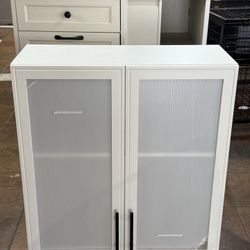 🔥Special Discount 🔥29.5’’ Wall Cabinets for Laundry Room, Wall Cabinet with Acrylic Glass Doors and Shelf, Bathroom Wall Cabinet, Hanging Cabinet fo