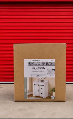 New! Glacier Bay 30” Bathroom Vanity with Sink