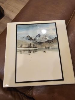 Michael Atkinson Mountain Reflections Ceramic Wall Tile – Made in USA