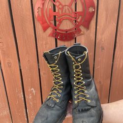 WHITE'S BOOTS MEN'S BLACK SMOKE JUMPER WORK BOOTS - SOFT TOE