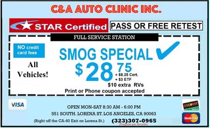 Smog check coupon