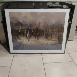 Lee And Longstreet Print  By G Harvey With Certificate Of Authenticity 