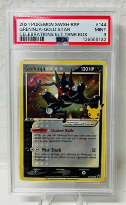 Greninja Gold Star PSA 9 Pokemon SWSH 144