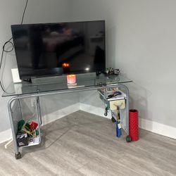 Glass Desk With Dresser
