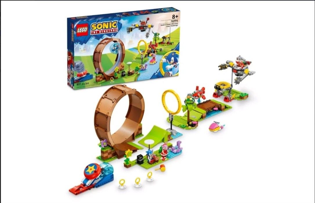 LEGO Sonic the Hedgehog Sonic's Green Hill Zone Loop Challenge Playset 76994