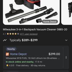 Milwaukee Vacuum 