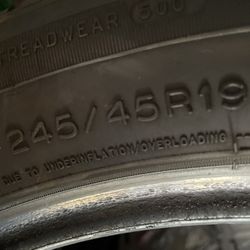 Tires 245/45r19     Run Flats Used Tires