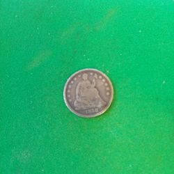 1858 Half Dime 