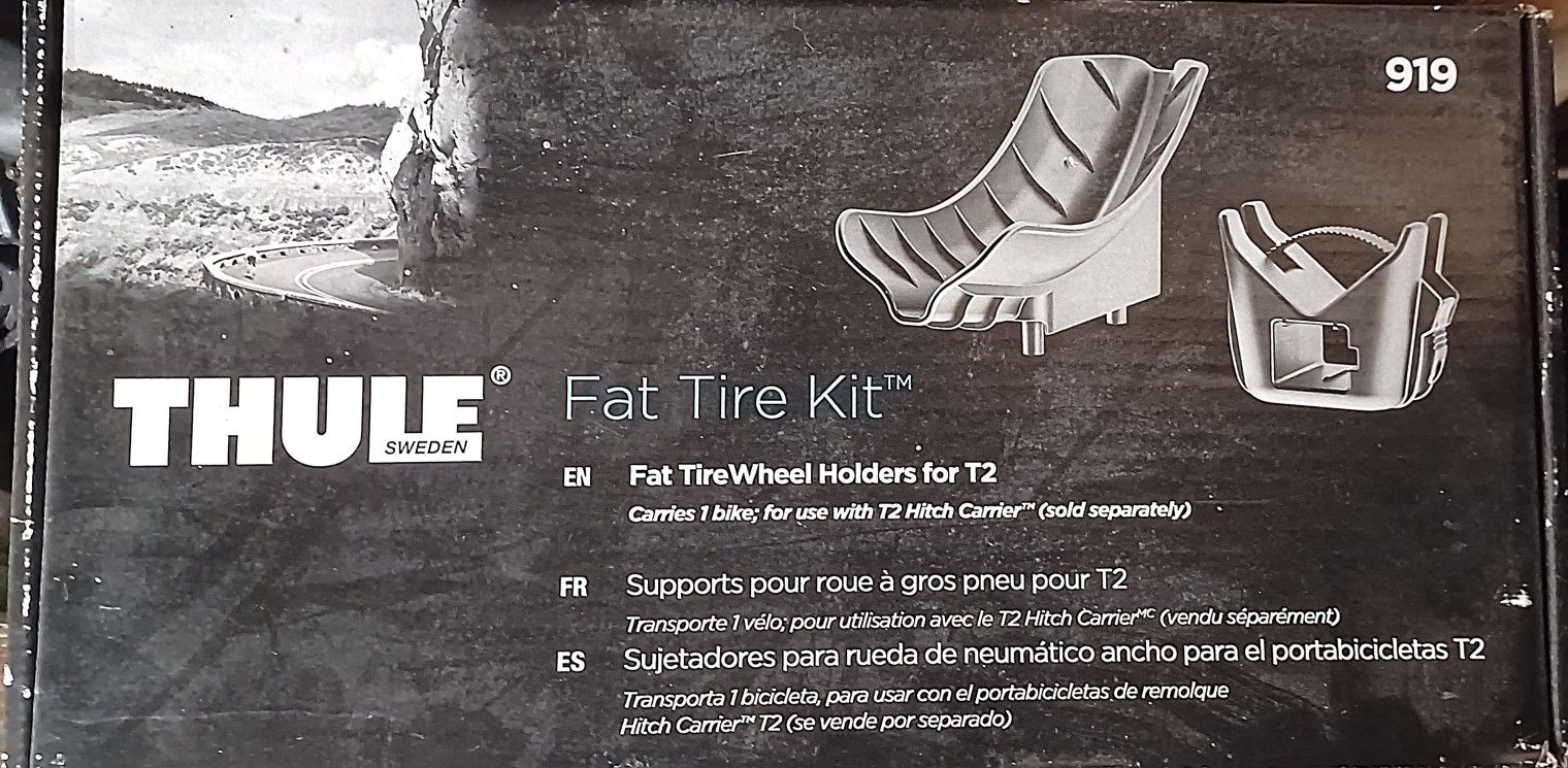 Thule Fat Tire Kit Tirewheel Holders for T2 Bike Rack