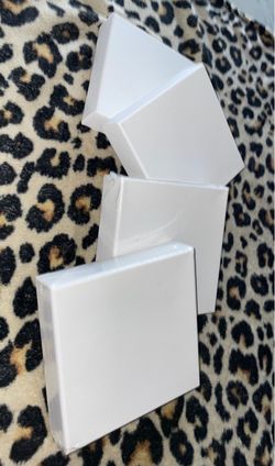 Blank White Canvas Set of 4