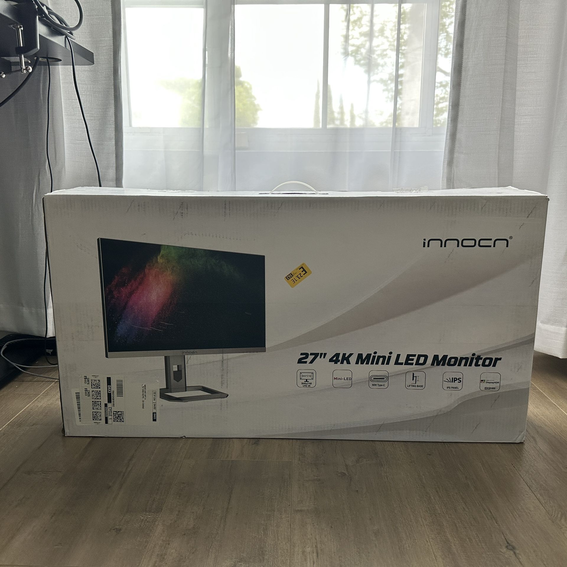 INNOCN 27" 4K Monitor Gaming 160Hz UHD 3840 x 2160p 1ms IPS HDR1000 HDMI 2.1 Computer Monitor, 99% D
