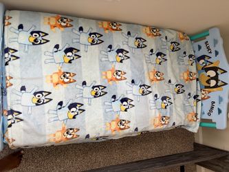Bluey Toddler Bed with Blanket