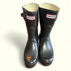 Hunter Original Short Black Rain/snow Boots