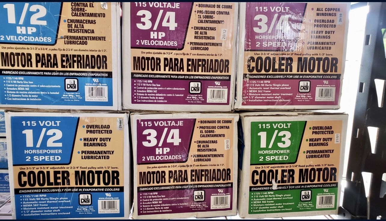 Dial Evaporative Cooler Motors