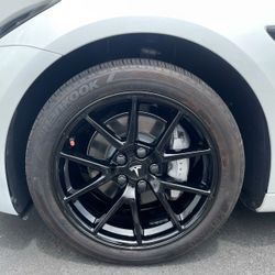 Tesla OEM Wheels Powder Coat Exchanges