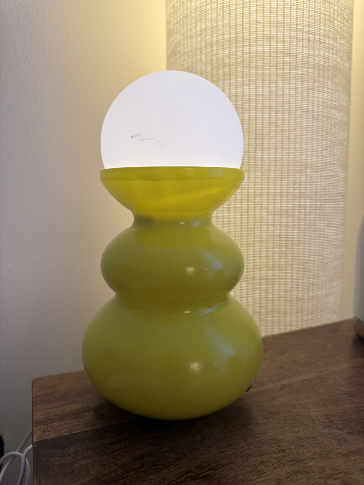 Mid Century Modern Globe Light - Wireless Touch Lamp