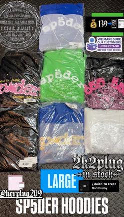 Sp5der Hoodies Size Large