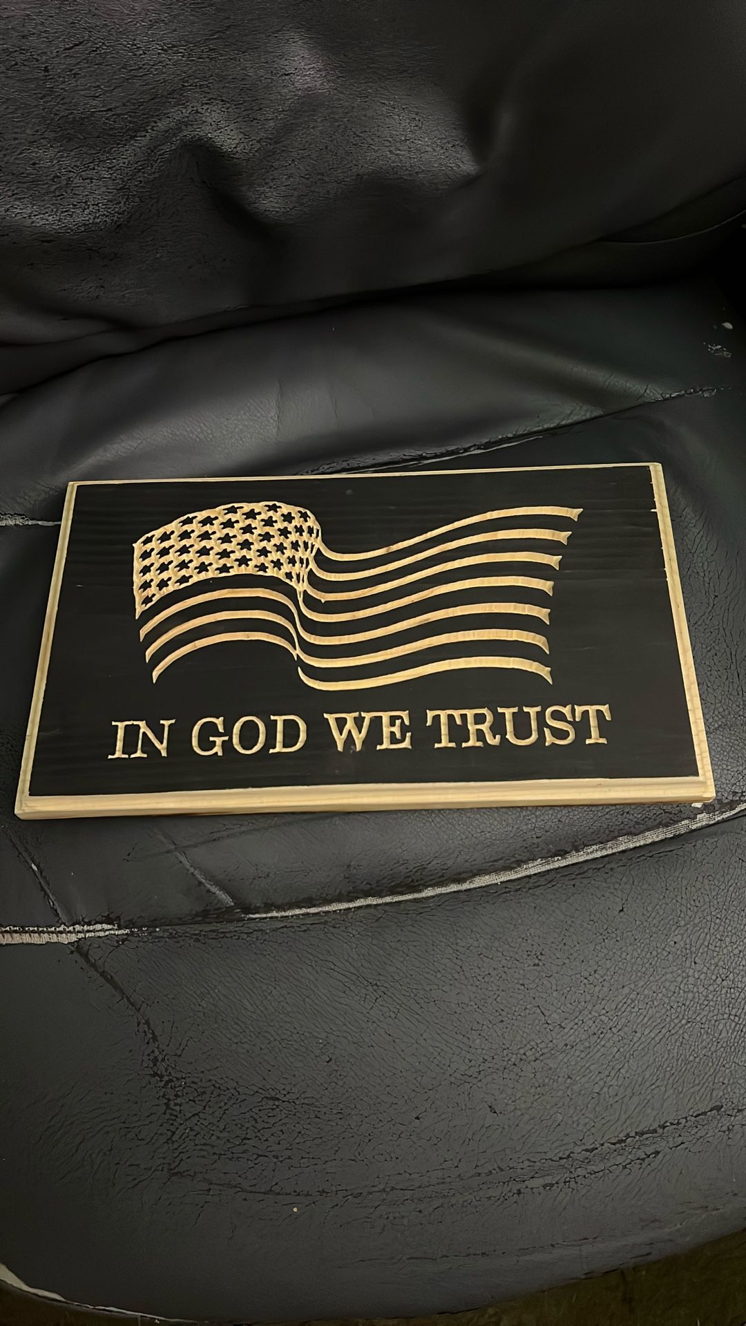Handcrafted American flag
