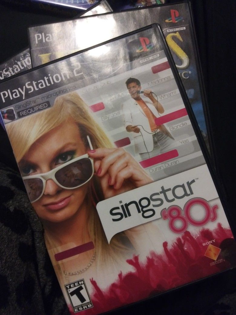 Ps2 Game Singstar 80s
