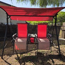 Two-Seat Recliner Swing