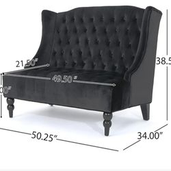 WING BACK LOVE SEAT