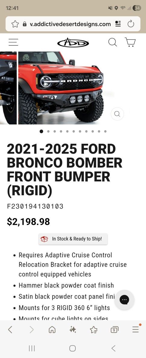 Bronco ADD Front Bumper 