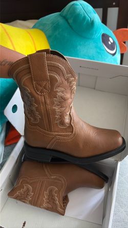Brown Kids Cowboy Western Boot