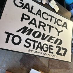 Battlestar Galactica 1979 TV Studio Wrap Party Sign